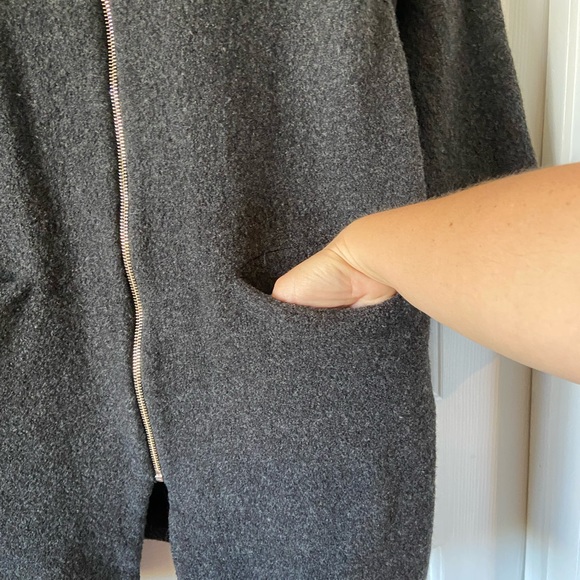 Wilfred Merino Wool Jacket Zip Up Black Knit Size Medium - Picture 2 of 8